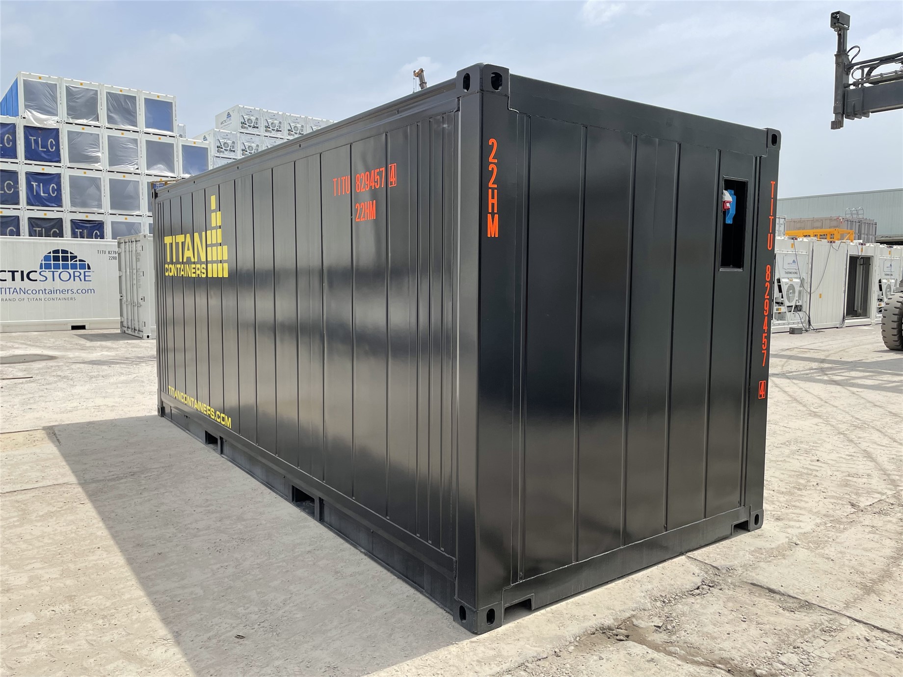 WARM STORAGE IS COMMON IN SOME OF OUR MARKETS AND TITAN MAKES A NEW INVESTMENT IS PURPOSE BUILT INSULATED STORAGE CONTAINERS - black end container