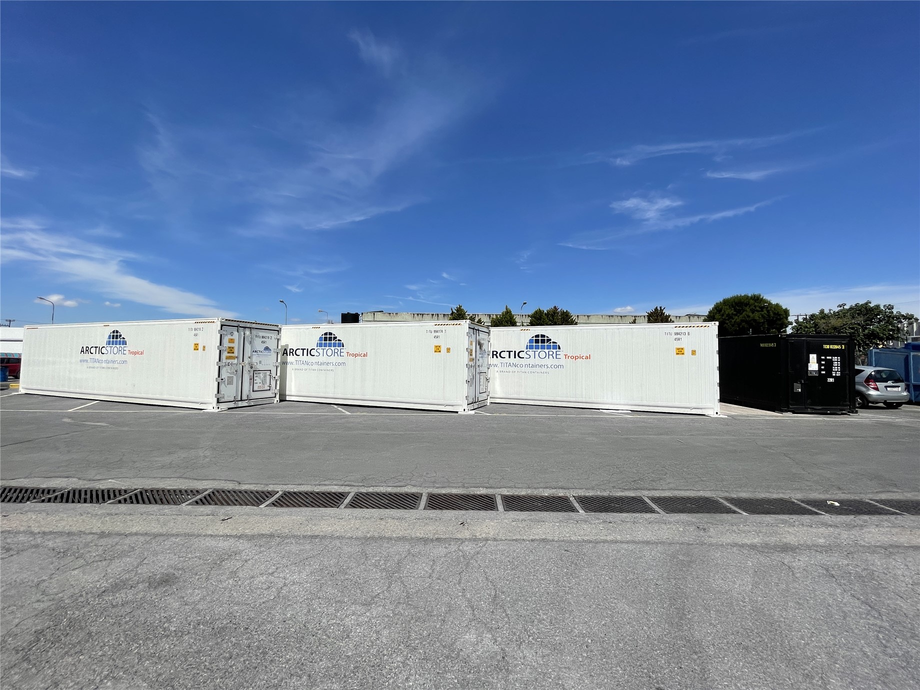 delivery of 3, 40 ft HC Arctic Store Tropical climate controlled storage units, plus a 20ft HotStore.